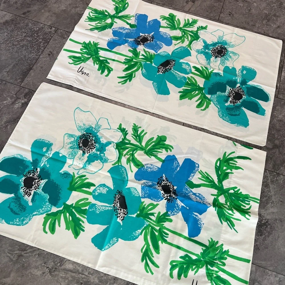 Vintage Vera Neumann Collection by Burlington flat sheet & 1 pillow case 2 sets